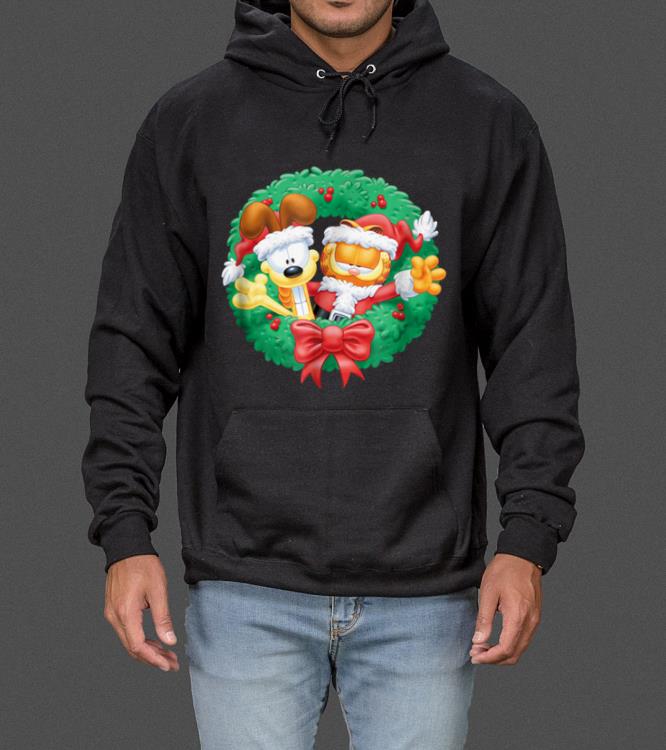 Hot Garfield Christmas Wreath sweater