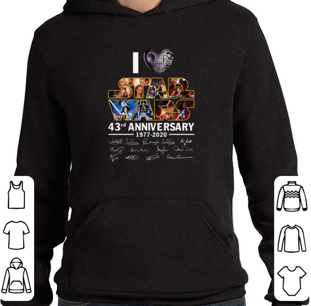 I Love Star Wars 43rd Anniversary 1977 2020 Signatures shirt