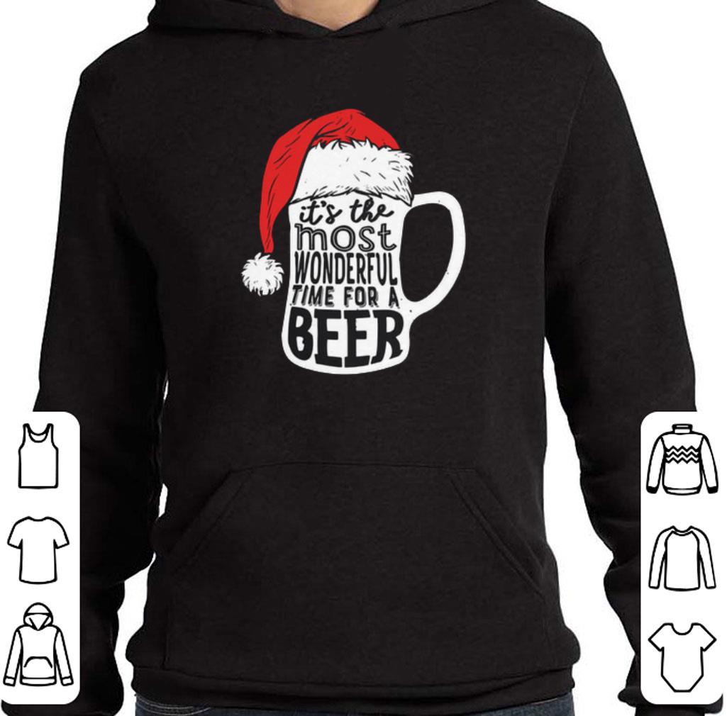 It's The Most Wonderful Time For A Beer Santa hat Christmas shirt 6 It's The Most Wonderful Time For A Beer Santa hat Christmas shirt