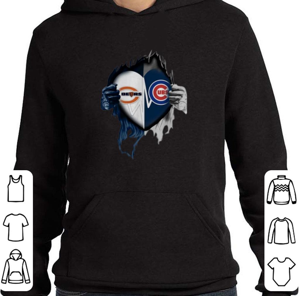 Love Chicago Bears and Chicago Cubs inside me shirt
