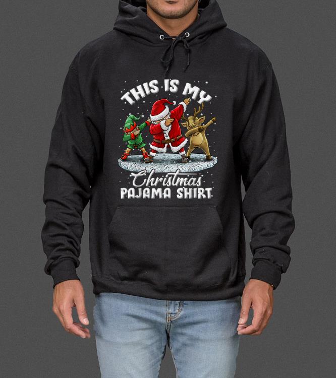 Nice This Is My Christmas Pajama Dabbing Santa Elf Pajamas sweater