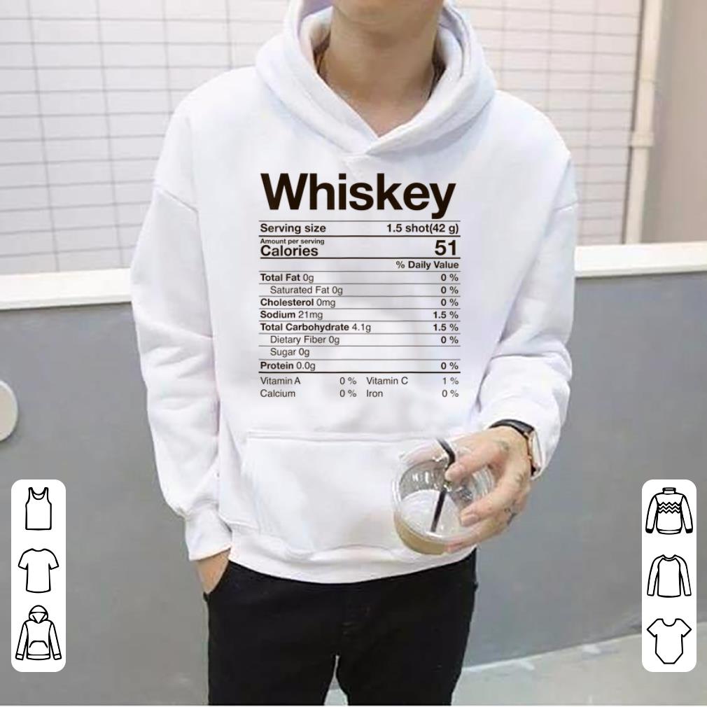 Nice Whiskey Nutritional Facts Thanksgiving Drinking Christmas sweater