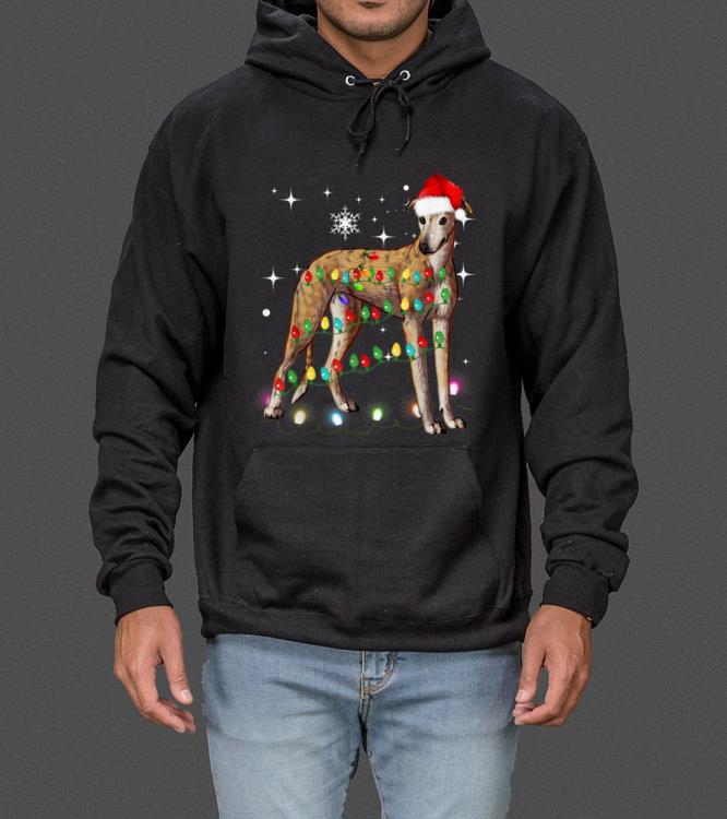 Official Christmas Lights Greyhound Dog sweater