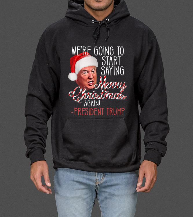 Official President Donald Trump Merry Christmas Quote Funny sweater