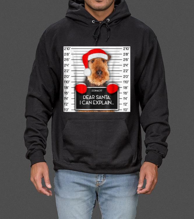 Official Xmas Airedale Terrier Lover Santa Hat Dog Christmas sweater