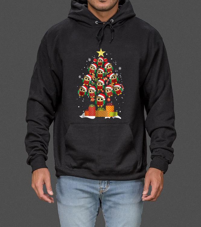 Owl Christmas Tree Owl Lovers Gifts Men Women Kids sweater
