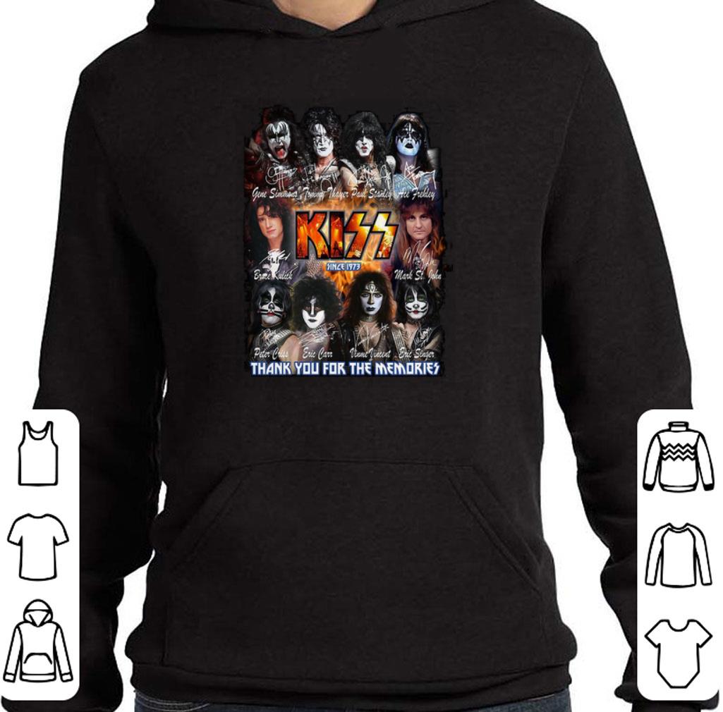 Premium All signature Kiss since 1973 thank you for the memories shirt 6 Premium All signature Kiss since 1973 thank you for the memories shirt