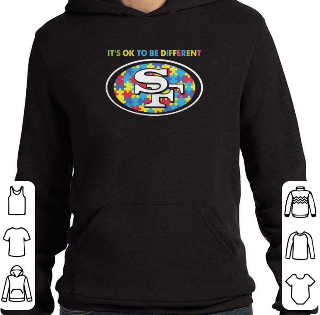 Premium It's ok to be different San Francisco 49ers Autism Awareness shirt