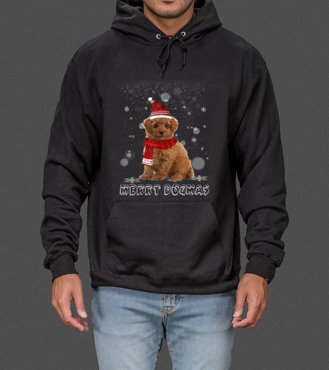Premium Merry Dogmas Poodle dog Snow Christmas Eve Xmas sweater