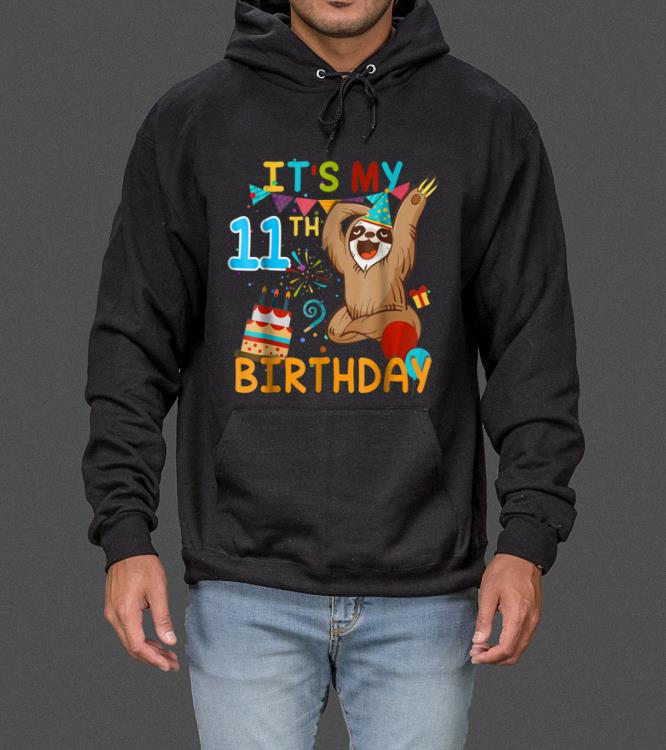 Premium Sloth 11th Birthday Gift 11 Years Old Christmas Funny Shirt sweater