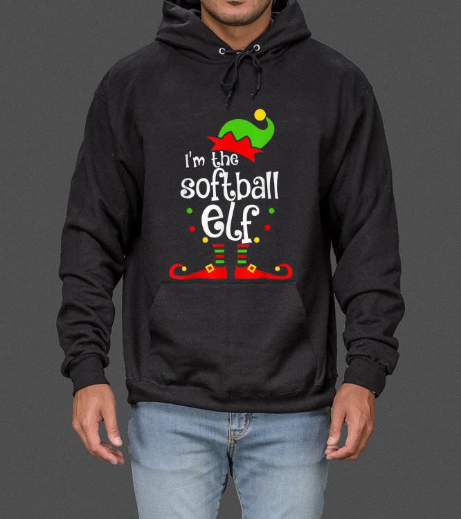 Premium Softball Elf Christmas Funny Elfin Xmas Graphic Gift sweater