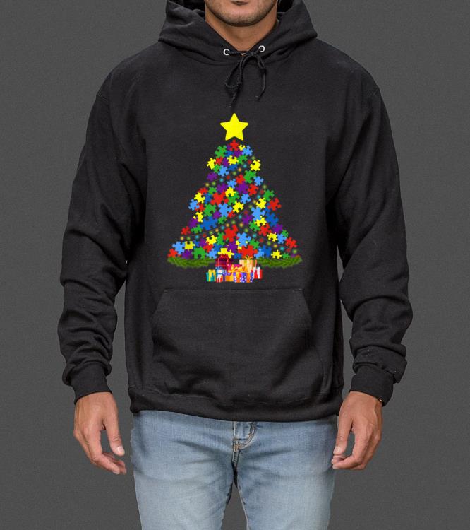 Pretty Autism Tree Christmas Autism Awareness sweater