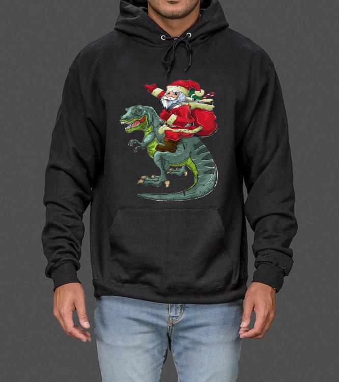 Pretty Dinosaur Christmas Gifts Boys Men Xmas Santa Riding T Rex sweater
