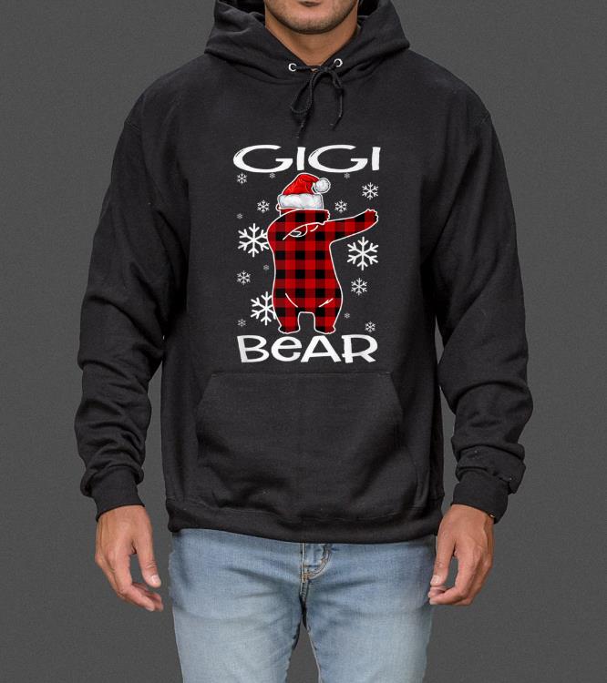 Pretty Gigi Bear Pajama Dabbing Hat Santa Christmas Family Ugly sweater