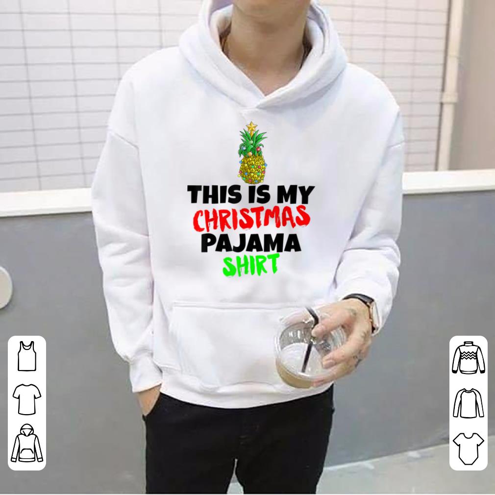 Pretty This Is My Christmas Pajama Santa Pineapple Hat Gift sweater