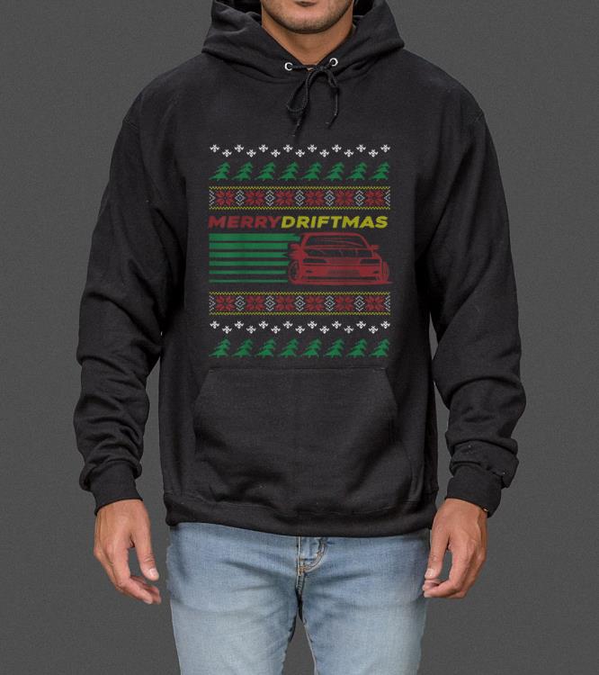 Top Christmas Ugly Sweater Merry Driftmas Car Design sweater