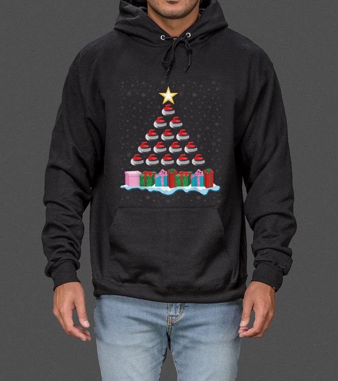 Top Funny Curling Stone Christmas Tree Gift for Curling Lovers sweater