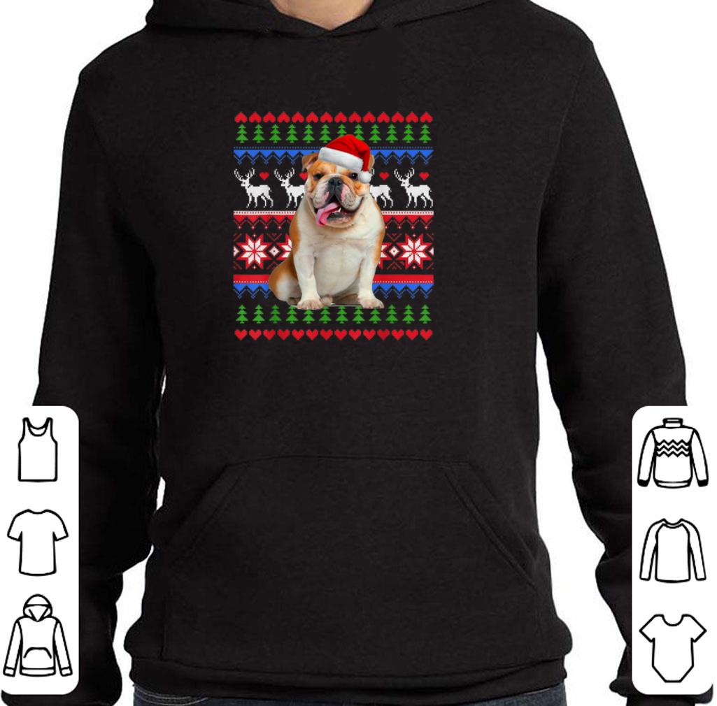 Top Santa English Bulldog Ugly Christmas shirt