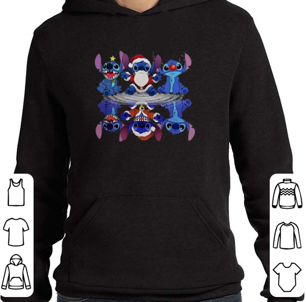 Top Santa Stitch water mirror reflection Disney Christmas shirt 6 Top Santa Stitch water mirror reflection Disney Christmas shirt