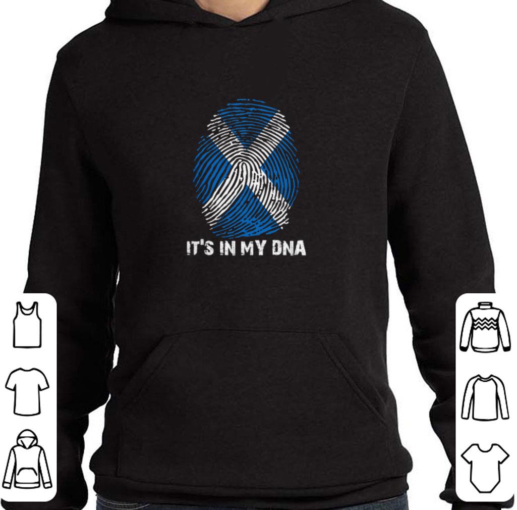 Top Scotland its in my DNA fingerprints shirt