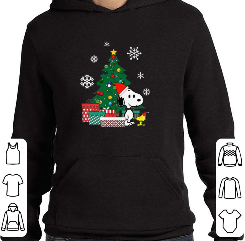 Top Snoopy and Woodstock Christmas tree shirt