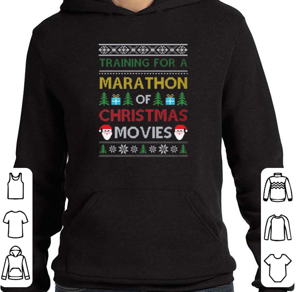 Training for a marathon of Christmas movies ugly shirt 6 Training for a marathon of Christmas movies ugly shirt