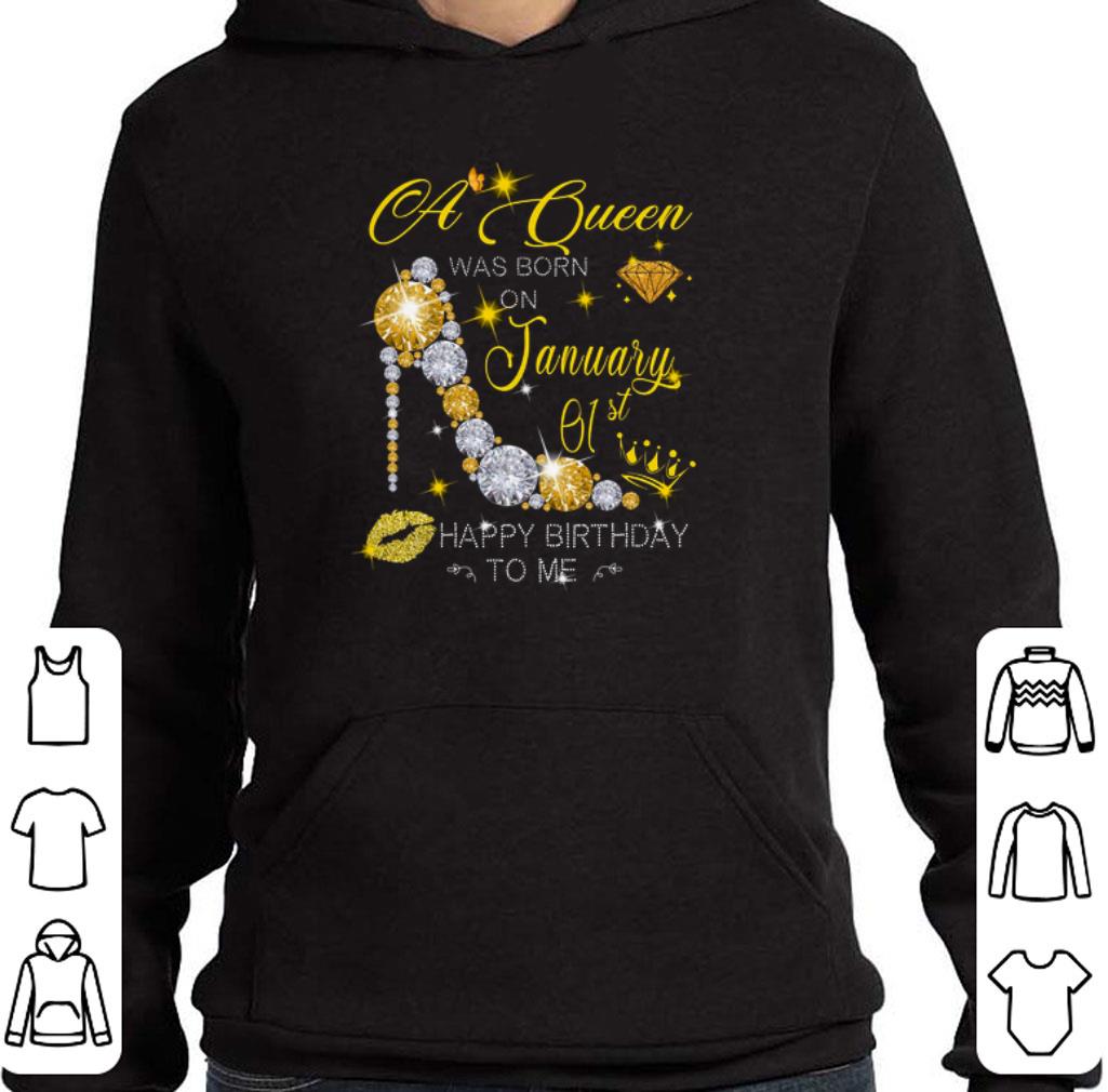 Premium Glitter a queen was born on January 01st happy birthday to me shirt 6 Premium Glitter a queen was born on January 01st happy birthday to me shirt