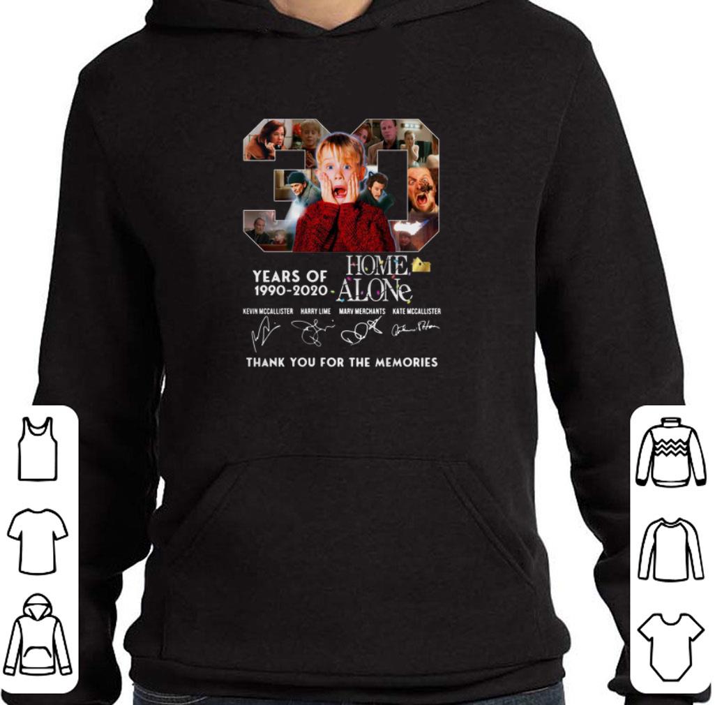 Awesome 30 Years of Home Alone 1990 2020 signatures thank you for the memories shirt