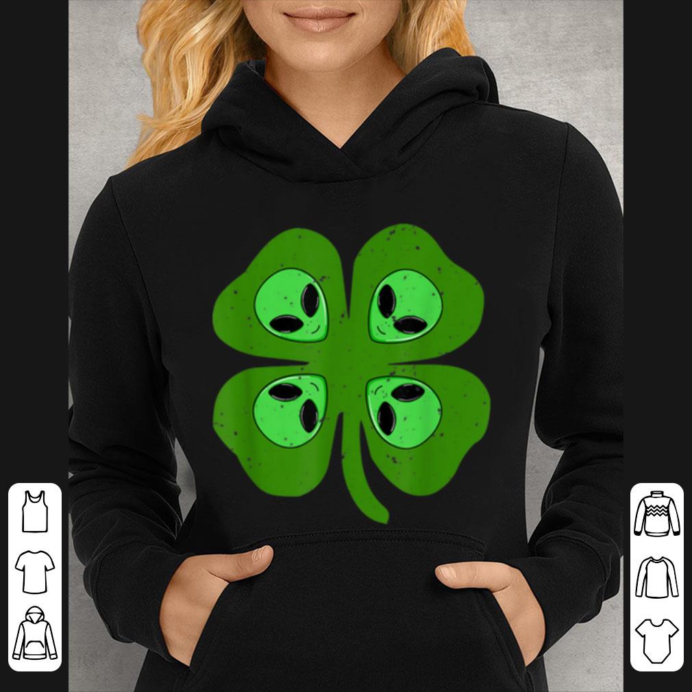 Original Cool Alien Four Leaf Clover St. Patrick's Day Gift shirt