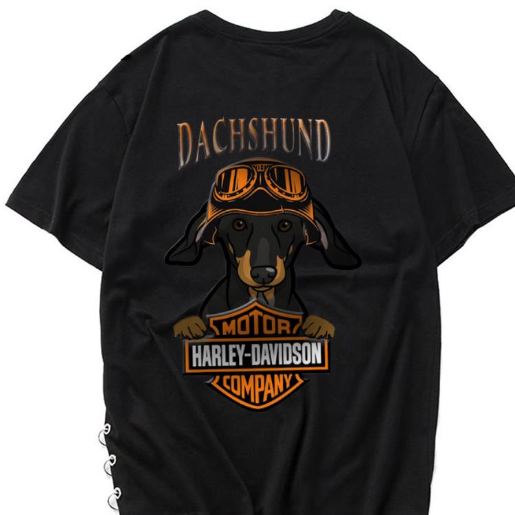 Dachshund harley davidson shirt Clearance