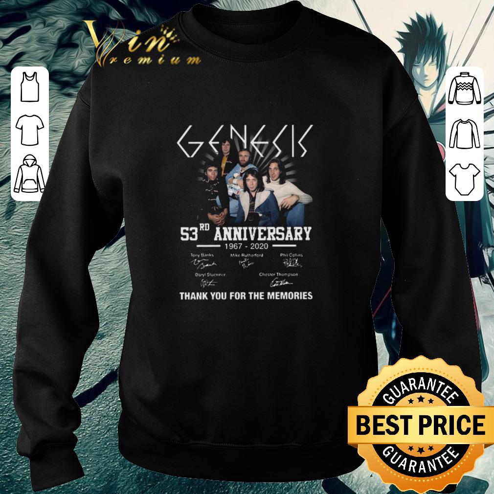 Official Genesis 53rd anniversary 1967-2020 signatures shirt 6 Official Genesis 53rd anniversary 1967-2020 signatures shirt