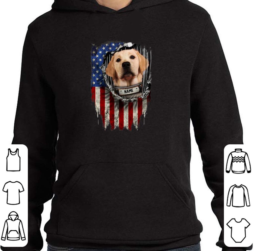 Original Labrador Retriever name American flag shirt
