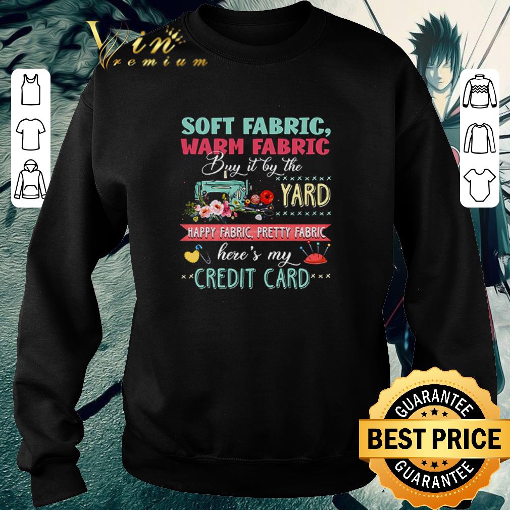 Premium Soft fabric warm fabric buy it by the yard happy fabric credit card shirt