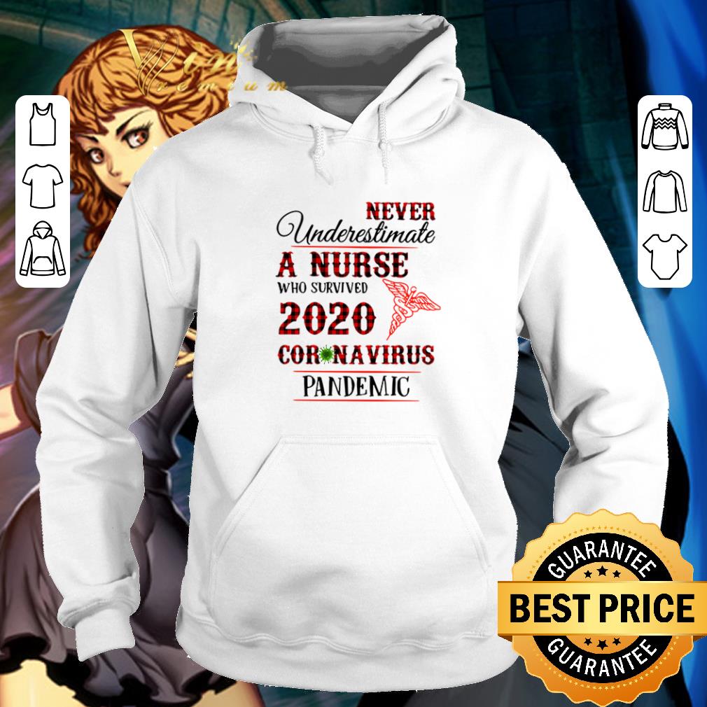 Pretty Never underestimate a nurse who survived 2020 Coronavirus pandemic shirt