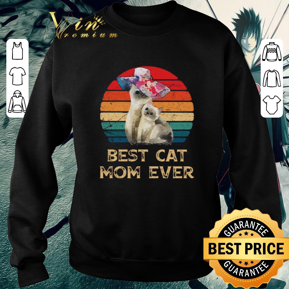 Top Vintage Best Cat Mom Ever Mother's Day shirt