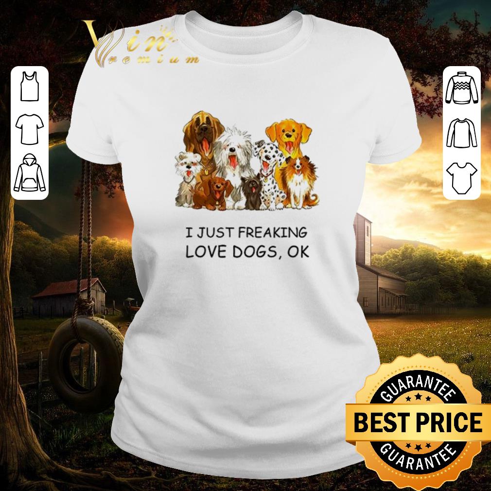 I just freaking love dogs sweatshirt Outlet