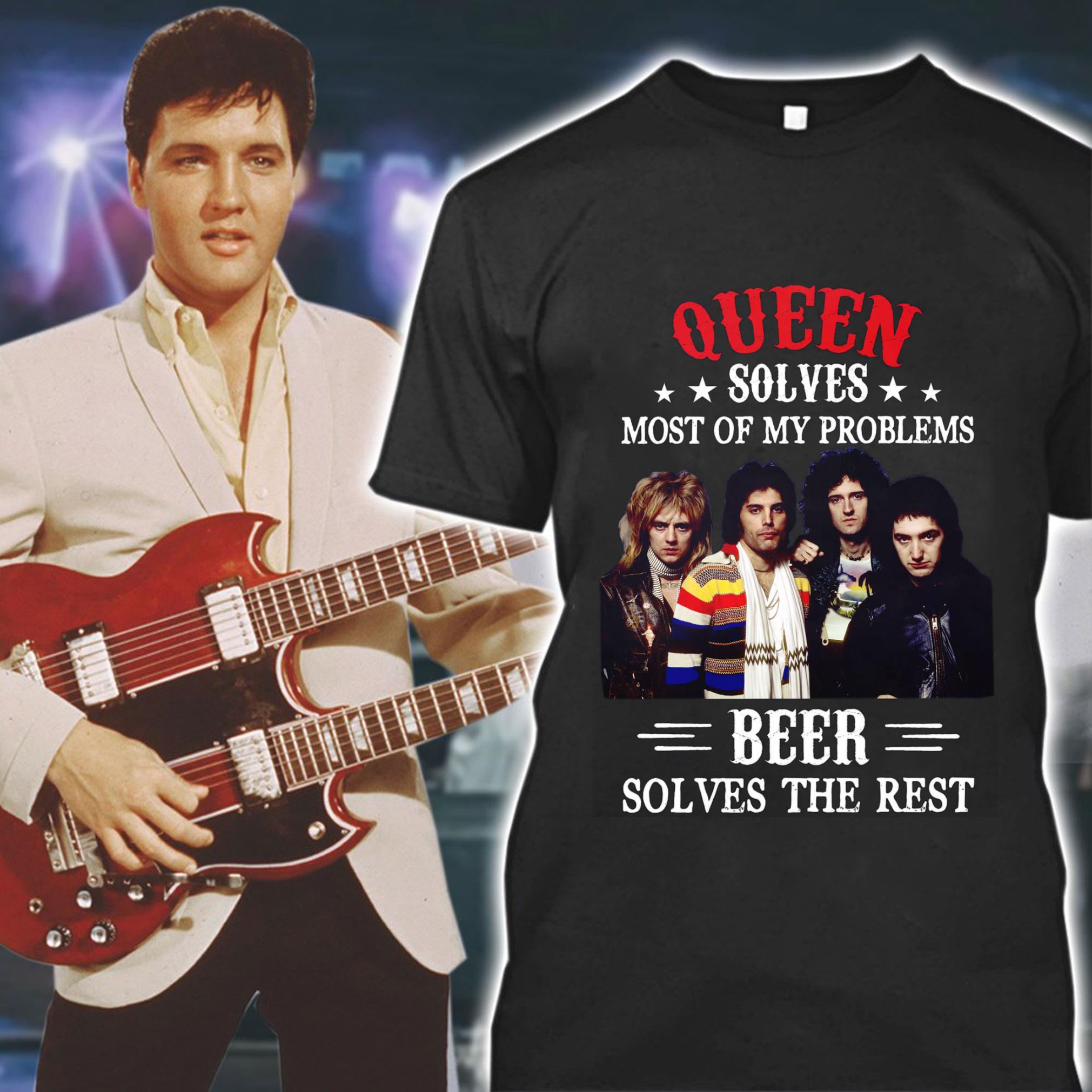 Best Freddie Mercury Queen solves most of my problems beer solves the rest shirt 8 Freddie Mercury Queen solves most of my problems beer solves the rest shirt