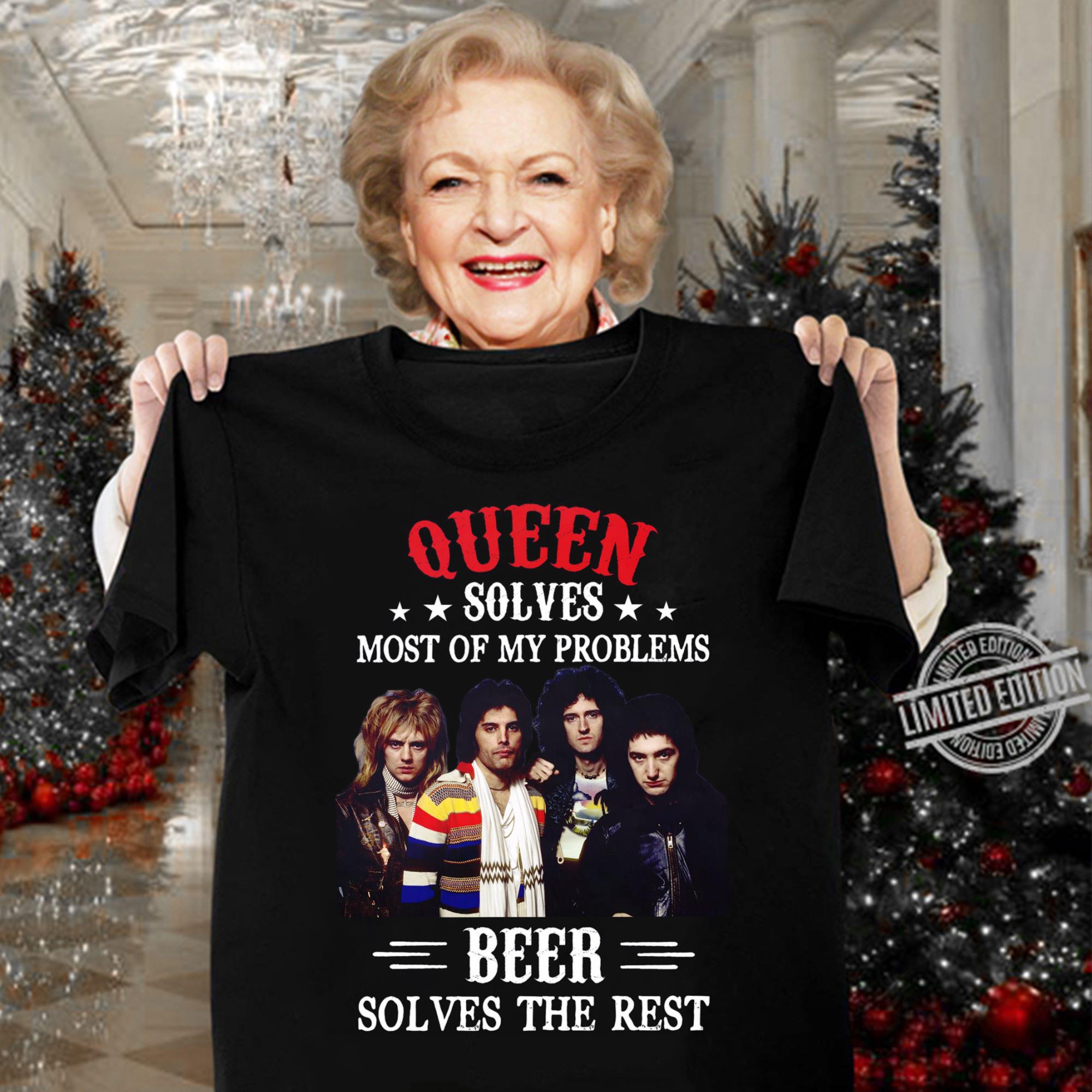 Best Freddie Mercury Queen solves most of my problems beer solves the rest shirt 10 Freddie Mercury Queen solves most of my problems beer solves the rest shirt