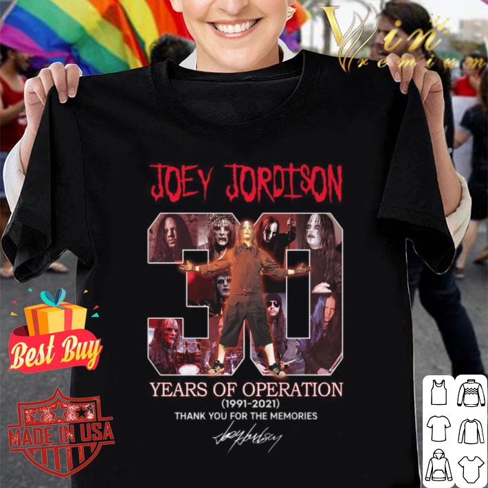 Hot Joey Jordison Slipknot band 30 years of Operation 1991-2021 thank you for the memories signature shirt 8 Joey Jordison Slipknot band 30 years of Operation 1991-2021 thank you for the memories signature shirt