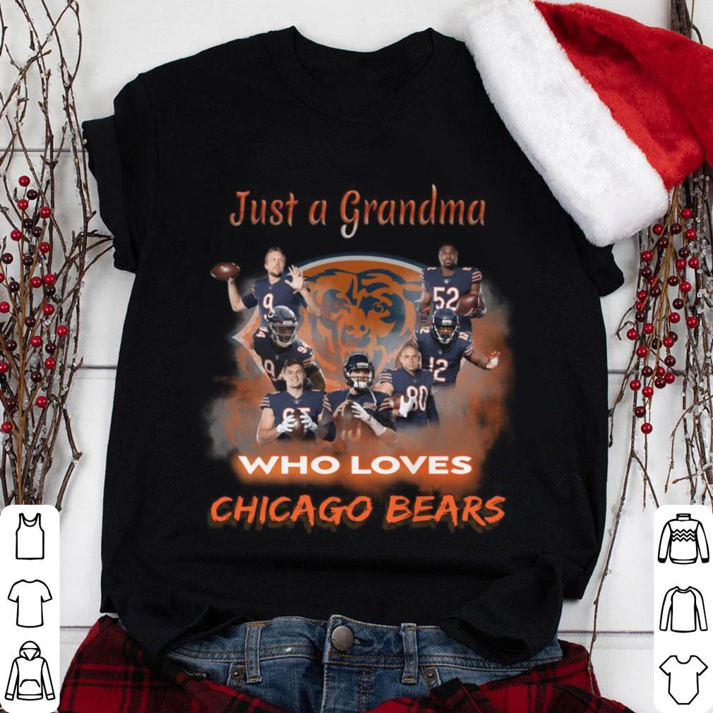 Premium Just a grandma who Loves Chicago Bears Shirt 8 Just a grandma who Loves Chicago Bears Shirt