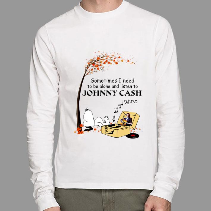 Funny Peanuts Snoopy Sometime I Need To Be Alone And Listen To Johnny Cash Shirt 9 Peanuts Snoopy Sometime I Need To Be Alone And Listen To Johnny Cash Shirt