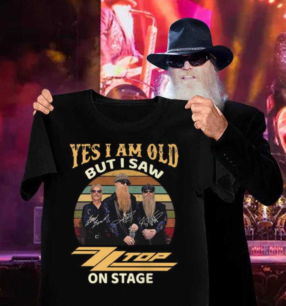 Funny RIP Dusty Hill Yes i am old but i saw ZZ Top band on stage signatures vintage sunset shirt 10 RIP Dusty Hill Yes i am old but i saw ZZ Top band on stage signatures vintage sunset shirt