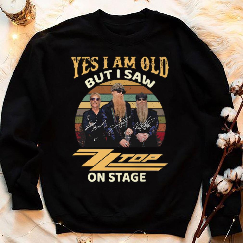 Funny RIP Dusty Hill Yes i am old but i saw ZZ Top band on stage signatures vintage sunset shirt 11 RIP Dusty Hill Yes i am old but i saw ZZ Top band on stage signatures vintage sunset shirt