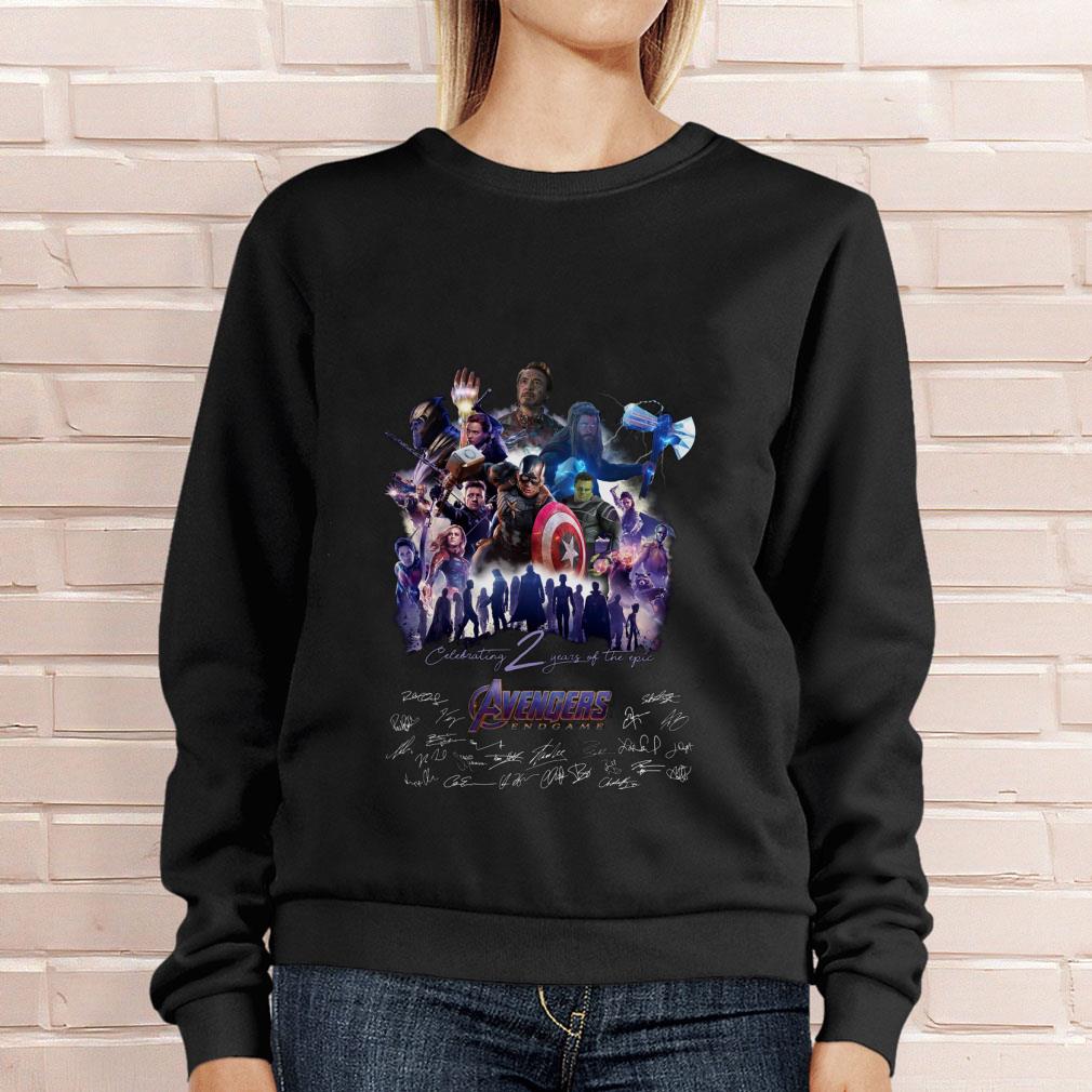 Original Celebrating 2 Years Of The Epic Avengers Endgame Marvel Signatures Shirt 11 Celebrating 2 Years Of The Epic Avengers Endgame Marvel Signatures Shirt