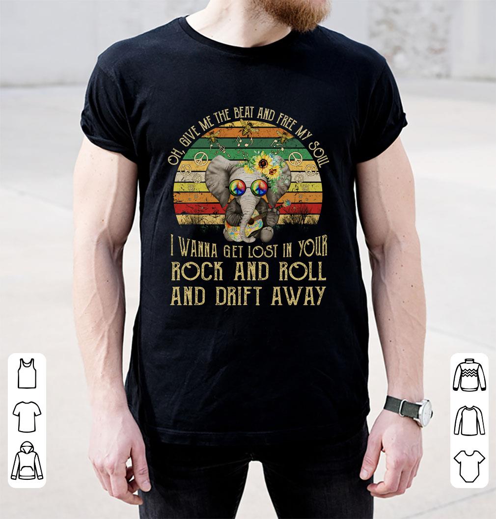 Cute Elephant I wanna get lost in your rock and Roll and Frift away shirt, hoodie, sweater