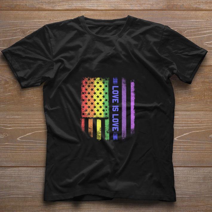 Premium LGBT love is love American flag shirt 1 Premium LGBT love is love American flag shirt 1