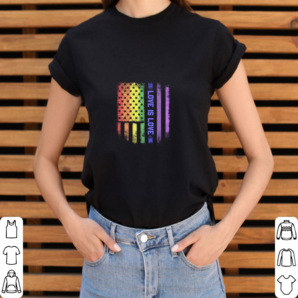 Premium LGBT love is love American flag shirt 3 Premium LGBT love is love American flag shirt 3