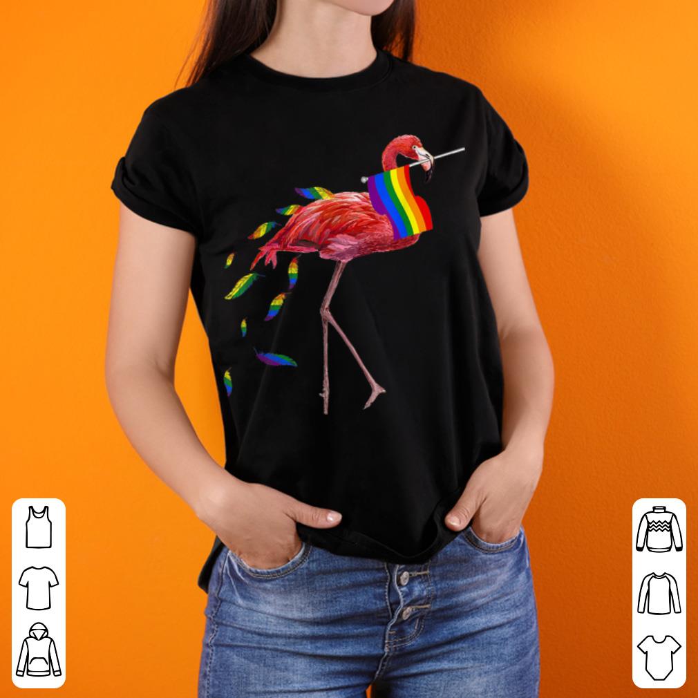 Awesome Gay Pride Pink Flamingo Lgbt Pride Month Shirt Hoodie Sweater Longsleeve T Shirt