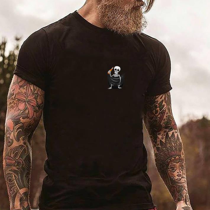 Premium Miller Lite Skeleton in pocket shirt 2 Premium Miller Lite Skeleton in pocket shirt 2